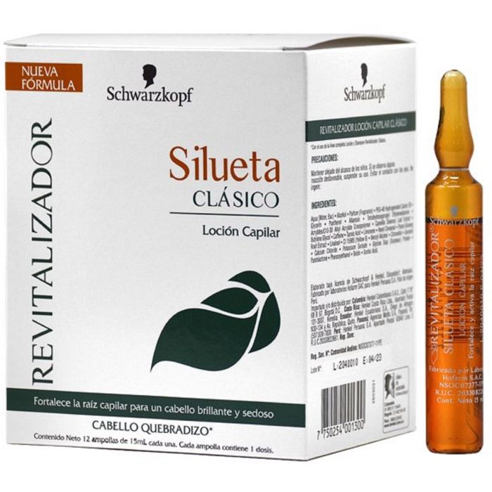 Schwarzkopf Silueta CLASICO Capillary Lotion with Vitamin Amples 1 oz - 12 Vials