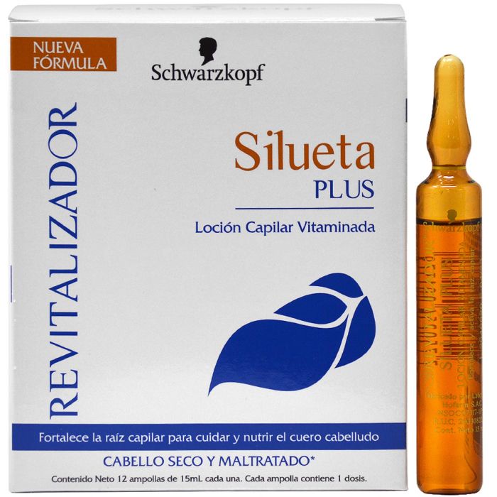 Schwarzkopf Silueta PLUS Capillary Lotion with Vitamin Amples 1 oz - 12 Vials