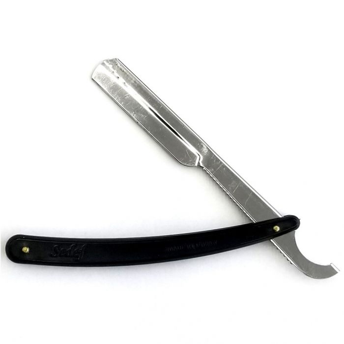 Sedef Plastic Handle Turkish Straight Razor - Black