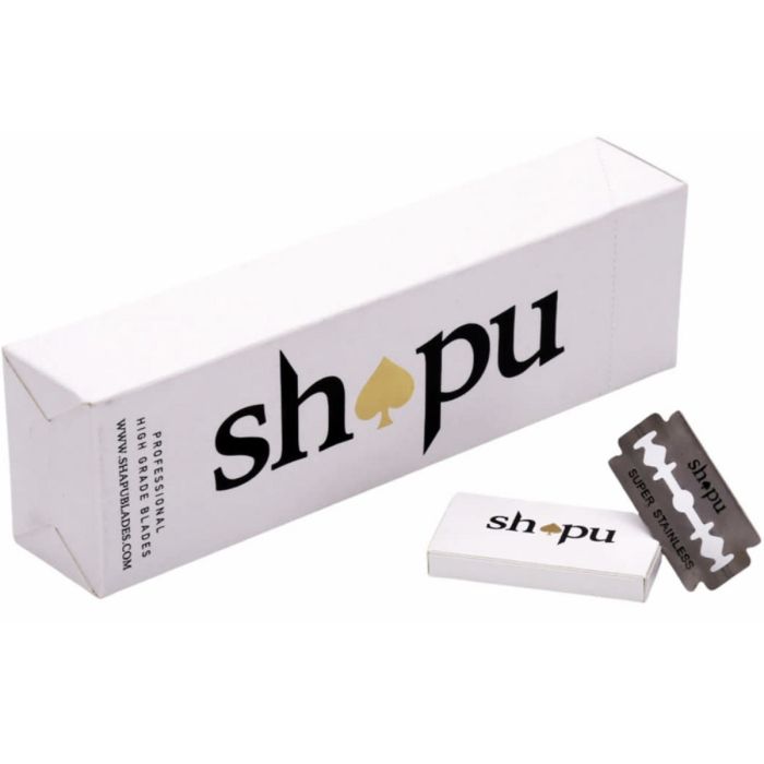 Shapu Professional High Grade Double Edge Blades - 100 Blades [5 Blades x 20 Pack]