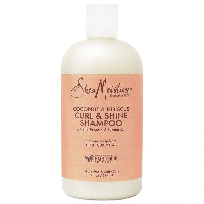 Shea Moisture Coconut & Hibiscus Curl & Shine Shampoo 13 oz