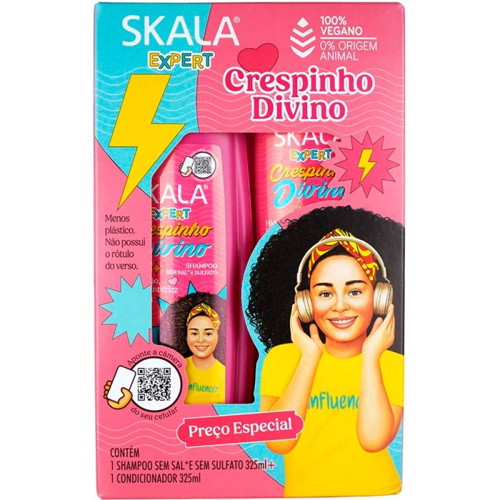 SKALA Brasil Crespinho Divino Shampoo & Conditioner for Kids Kit