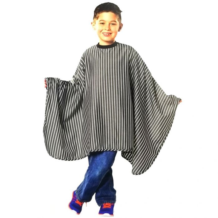 Scalpmaster Kids Striped Barber Cape #4130