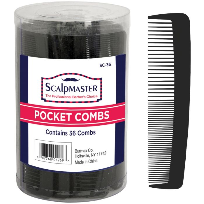 Scalpmaster Pocket Combs 4 7/8" - 36 Combs #SC-36 