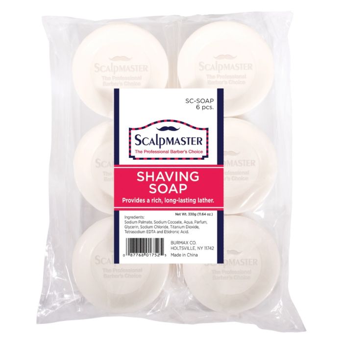 Scalpmaster Shaving Soap 1.94 oz - 6 Pack #SC-SOAP