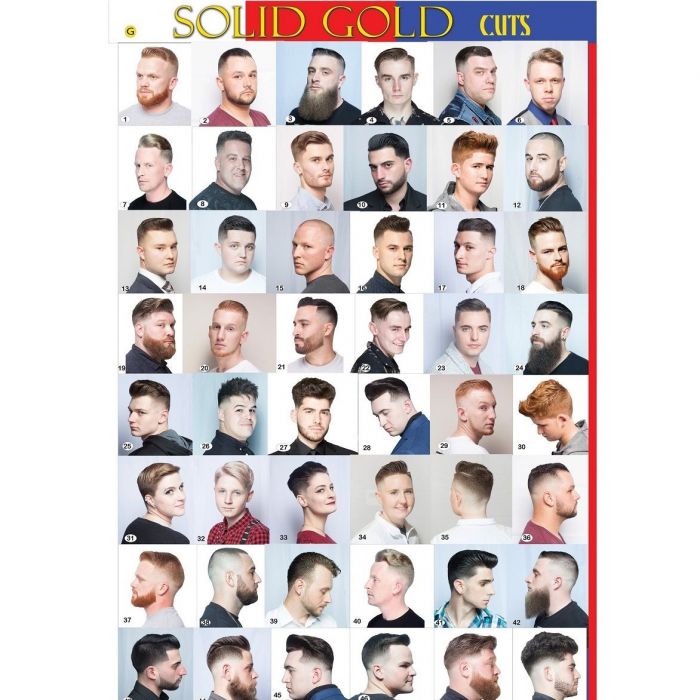 Solid Gold Cuts Barber Poster Vol 9 - Style G (Large 24" x 36")