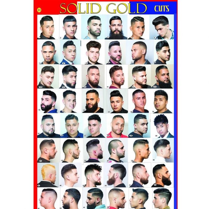 Solid Gold Cuts Barber Poster Vol 9 - Style H (Small 13" x 19")