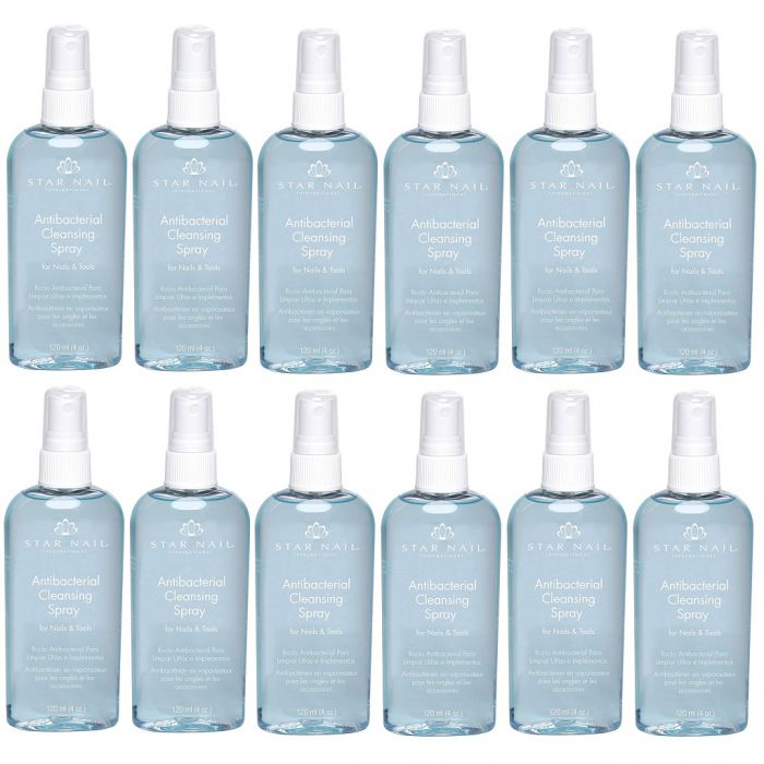 Star Nail Antibacterial Cleansing Spray 4 oz - 12 Pack