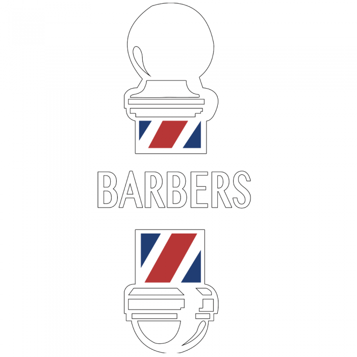 Stephan Modern Barber Pole Decal