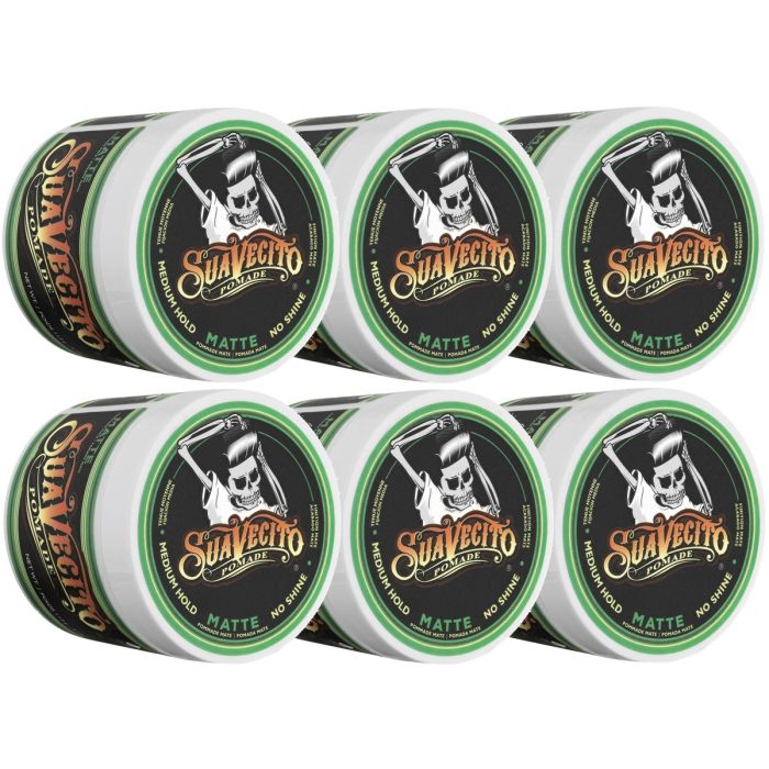 Suavecito Matte Pomade 4 oz [6 Pack]