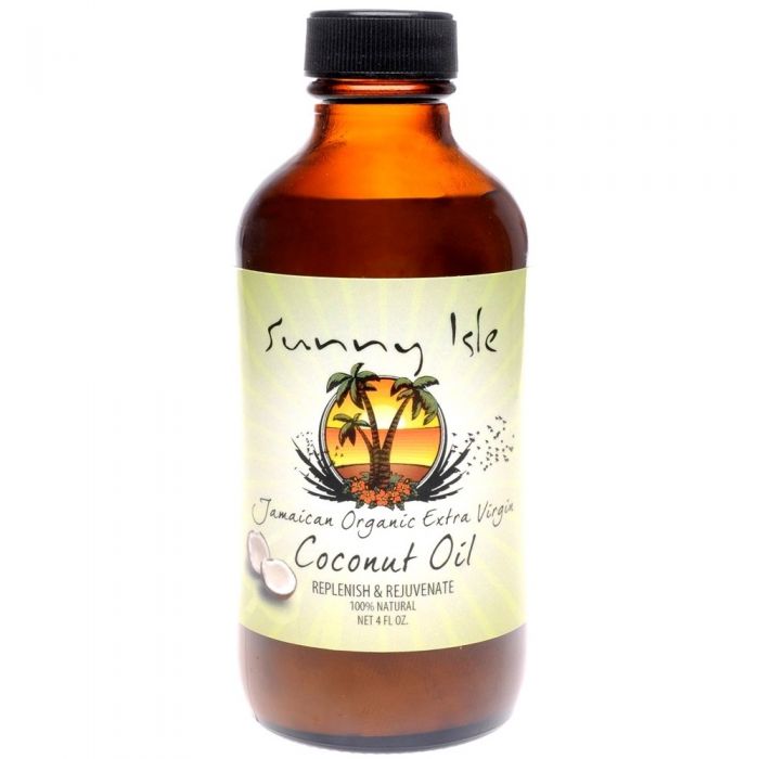 Sunny Isle Jamaican Organic Extra Virgin Coconut Oil 4 oz