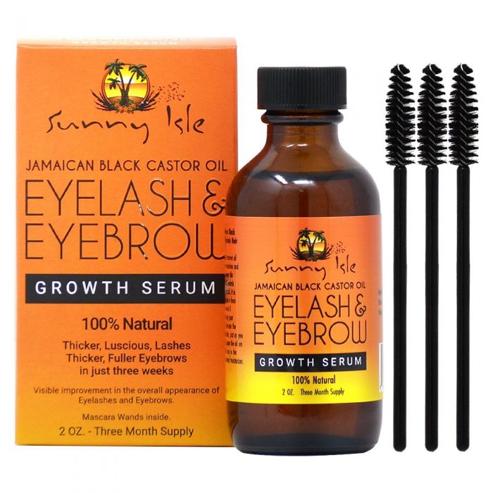 Sunny Isle Jameican Black Castor Oil Eyebrow & Eyelash Growth Serum 2 oz