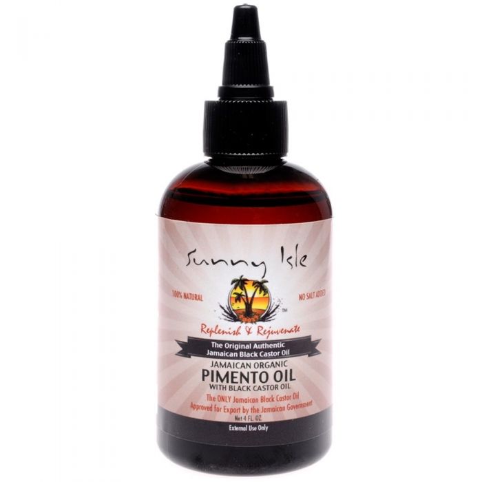 Sunny Isle Jamaican Organic Pimento Oil with Black Castor Oil 4 oz