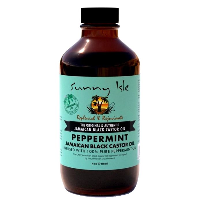 Sunny Isle Peppermint Jamaican Black Castor Oil 4 oz