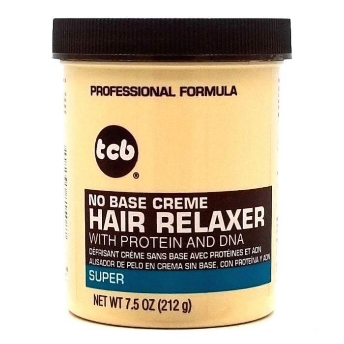 Tcb No Base Creme Hair Relaxer With Protein And DNA - Super 7.5 oz