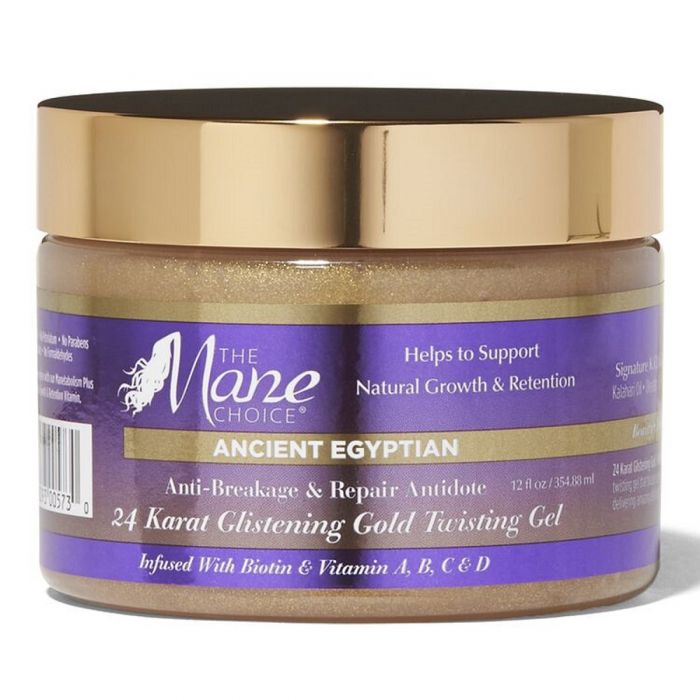 The Mane Choice Ancient Egyptian 24 Karat Glistening Gold Twisting Gel 12 oz