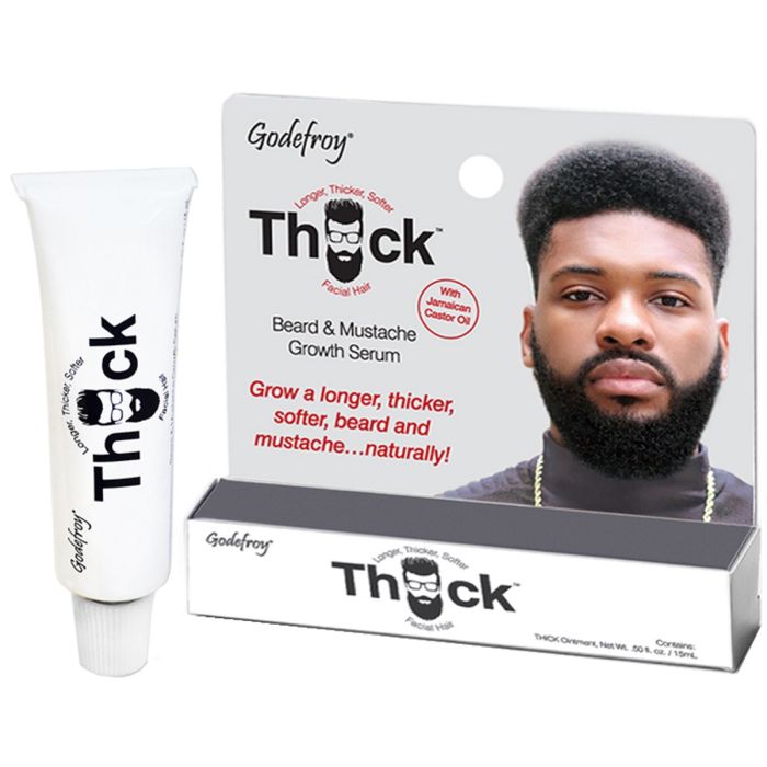 Godefroy Thick Beard & Mustache Growth Serum For Ethnic Hair Types 0.5 oz