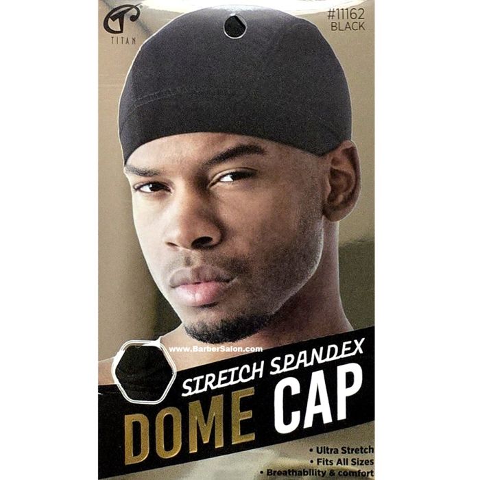 Titan Classic Spandex Dome Cap - Black #11162