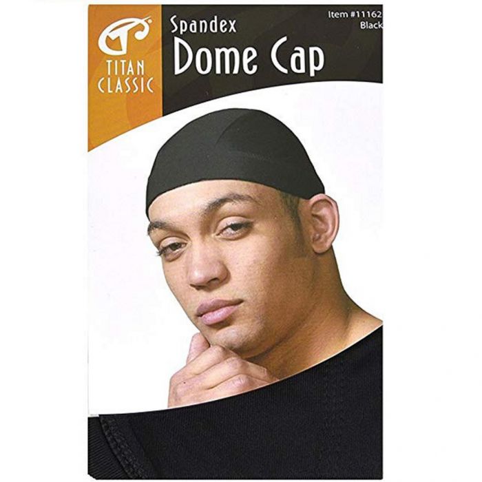 Titan Classic Spandex Dome Cap - Black #11162