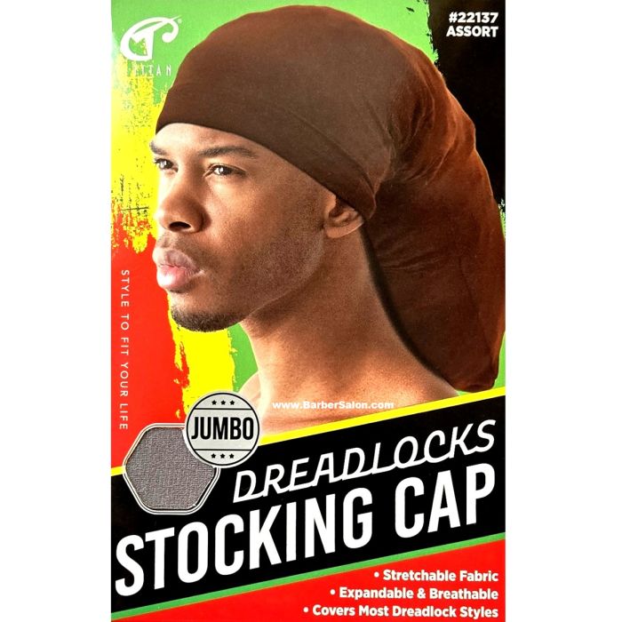 Titan Dreadlock Stocking Cap Jumbo Size - Assorted #22137