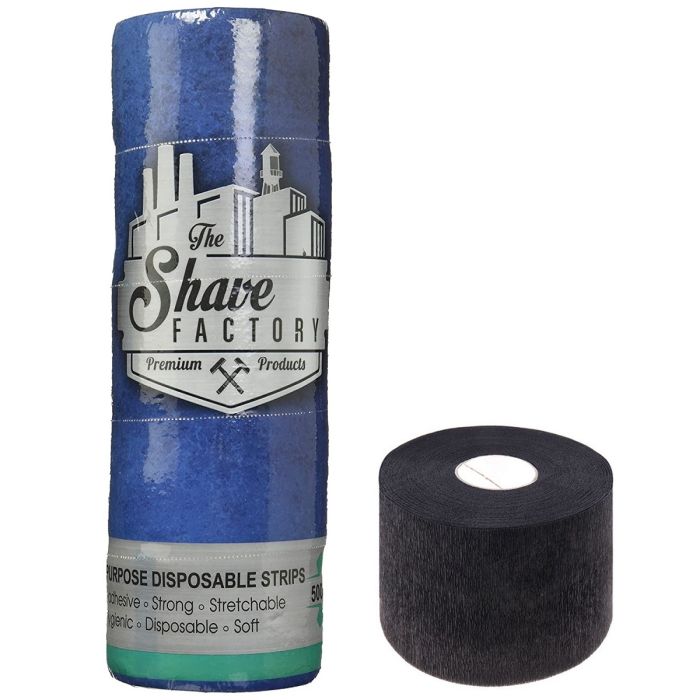 The Shave Factory Multi Purpose Disposable Neck Strips - 500 Strips [BLACK]