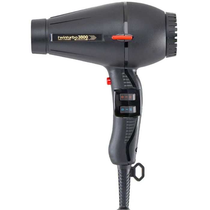 Turbo Power TwinTurbo 3800 Ionic & Ceramic Hair Dryer Black #330