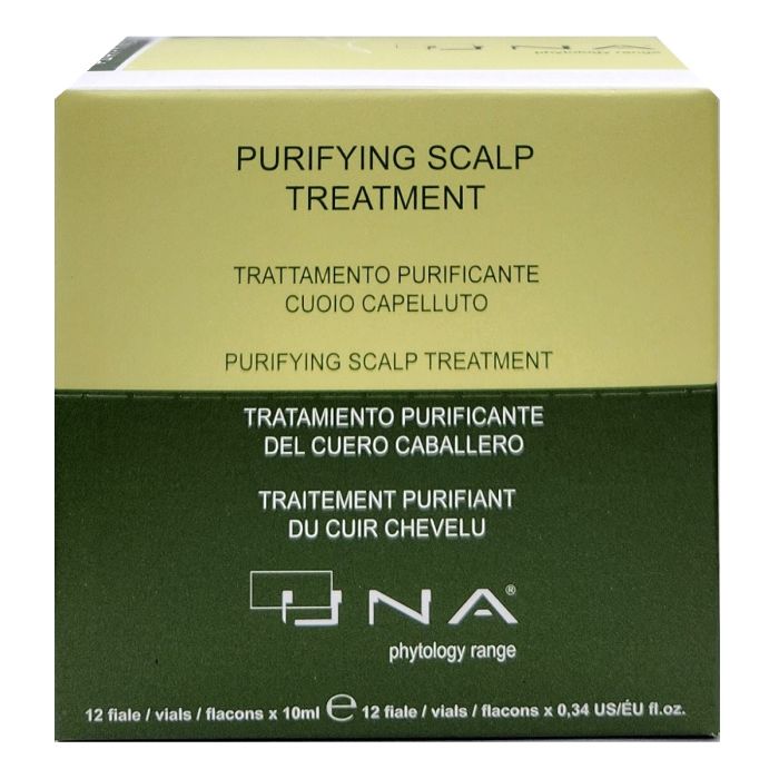 Una Purifying Scalp Treatment Amples (Formal Dandruff Treatment Amples) 0.34 oz - 12 Vials