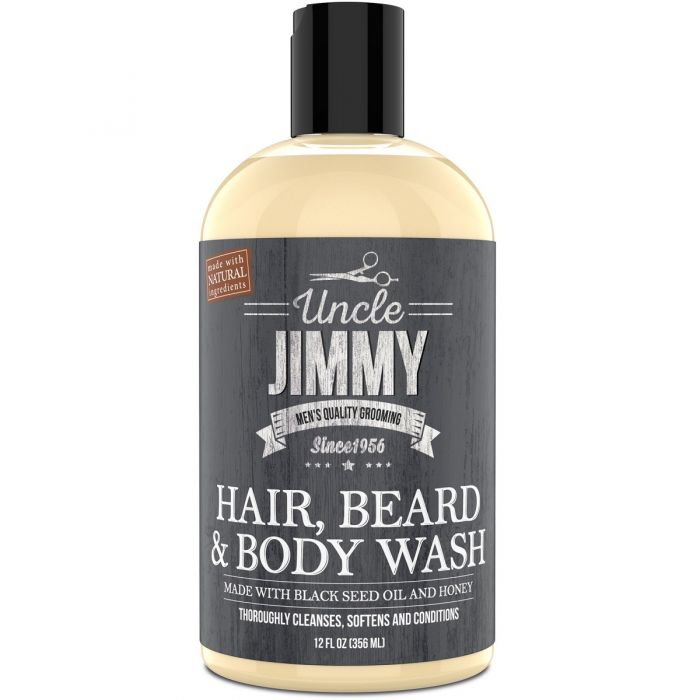 Uncle Jimmy Hair, Beard & Body Wash 12 oz