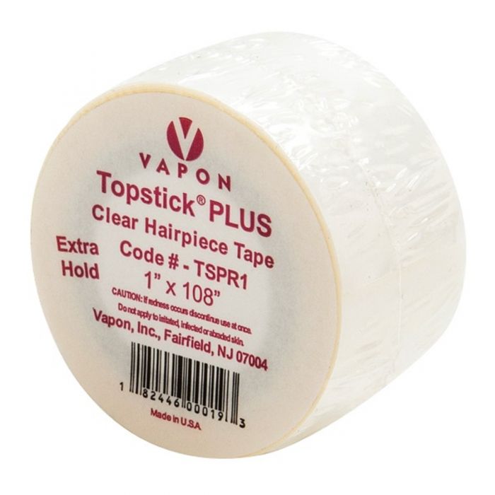 Vapon Topstick Plus Clear Hairpiece Tape Roll (1" x 108") #TSPR1