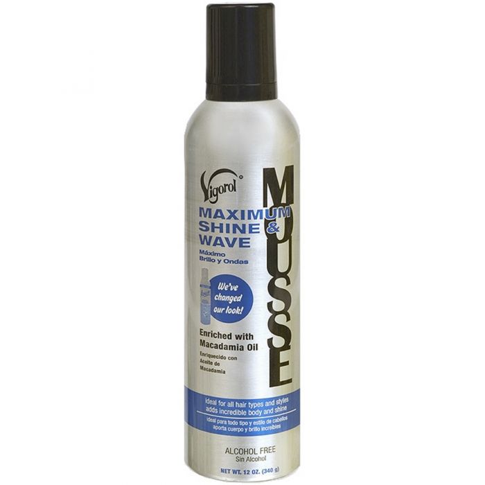 Vigorol Maximum Shine Wave Mousse 12 oz