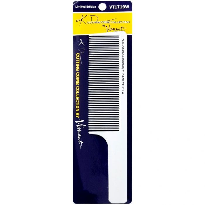 Vincent Ceramic Flat Top Comb 9" #VT1719W