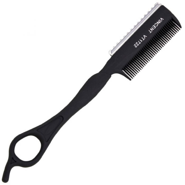 Vincent One Eye 2-Way Carbon Razor Comb #VT1722