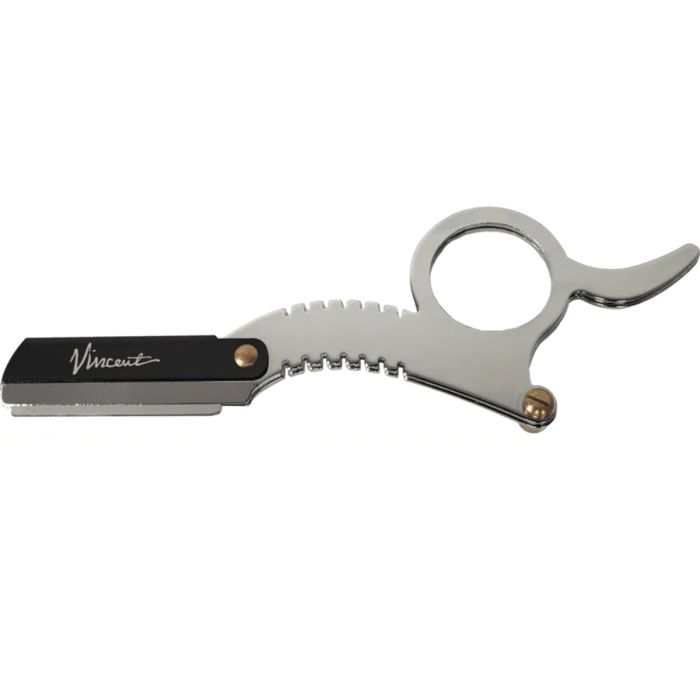 Vincent Finger Razor with 25 Sigma Blades - Chrome #VT307-CR