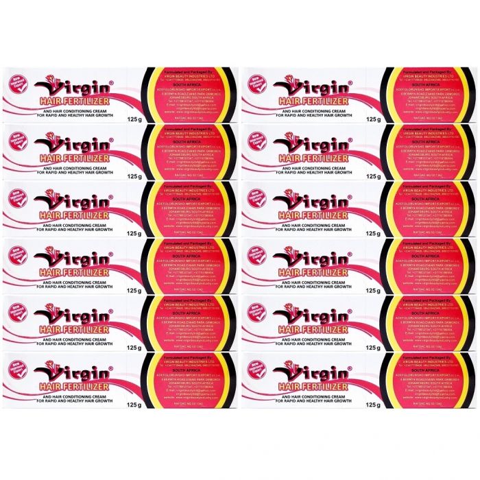 Virgin Hair Fertilizer Anti Dandruff and Hair Conditioning Cream 125g - 12 Pack 