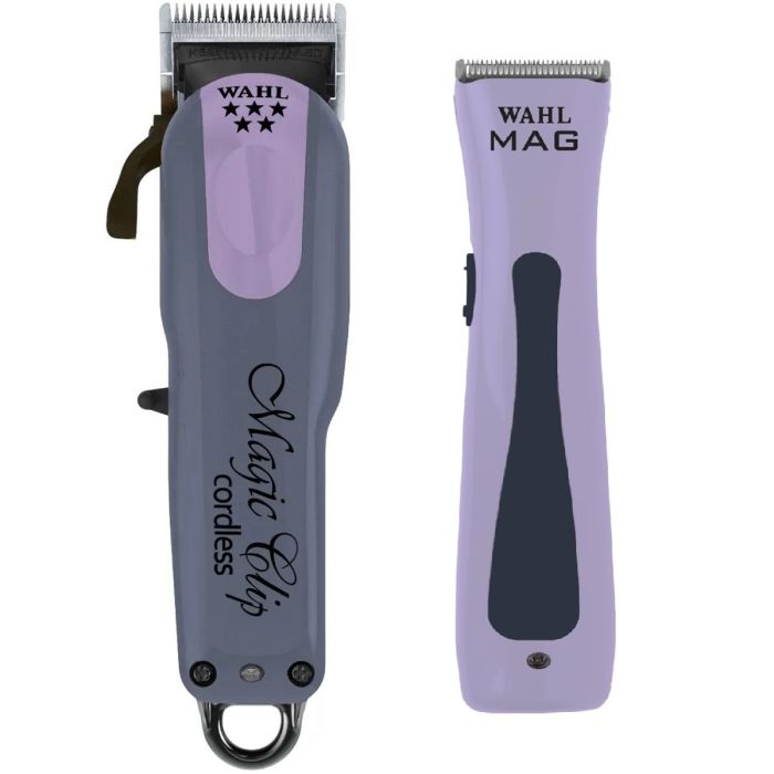 Wahl Limited Edition 5 Star Lavender Magic Clip Cordless Clipper & Sterling Mag Cordless Trimmer [DUO]