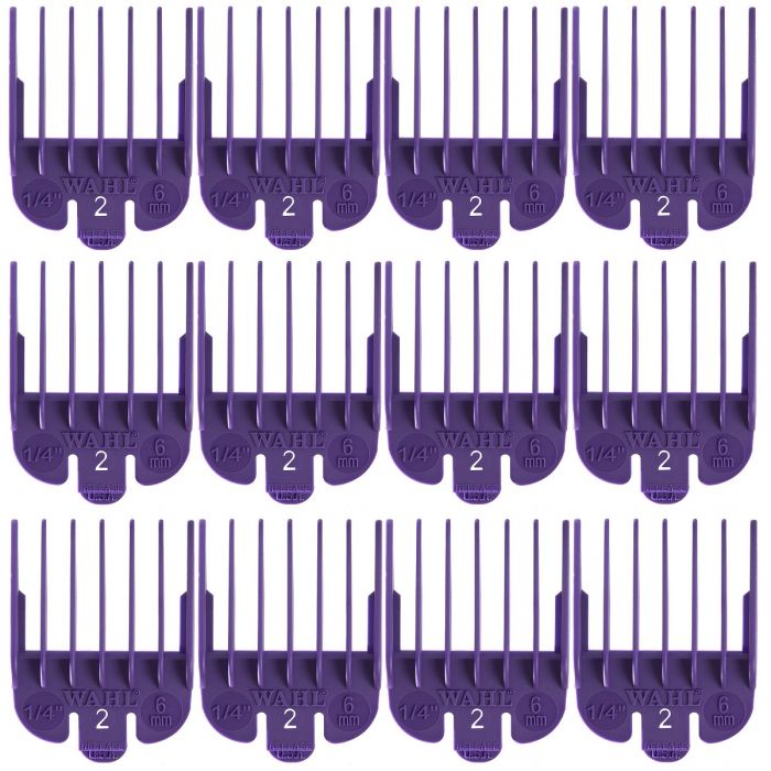 Wahl Color-Coded Clipper Guide [#2] - 1/4" #3124-703 - 12 Pack