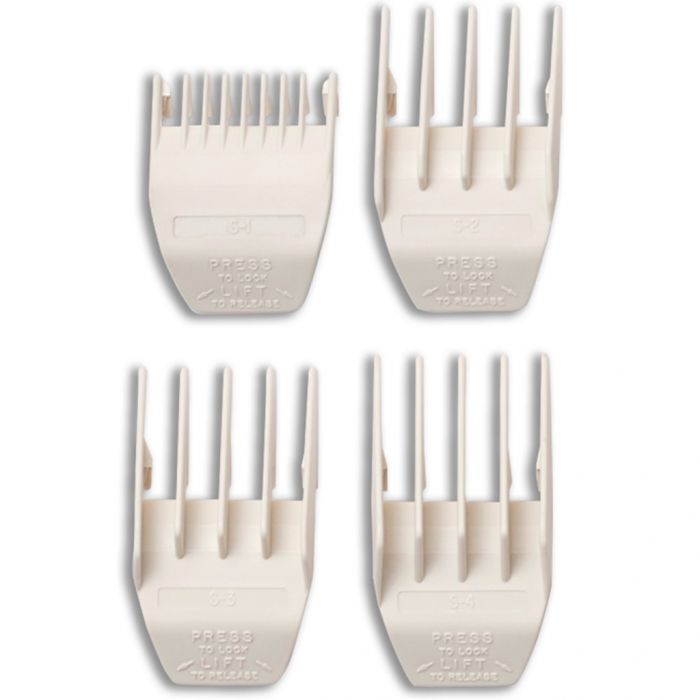 Wahl Peanut Guides 4 Pcs Set Fits Peanut, Beret, Sterling Mag - White #3166-100