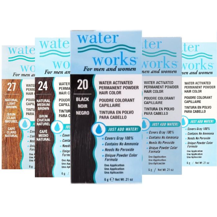 Water Works Permanent Powder Hair Color 0.21 oz [Various Color Options]