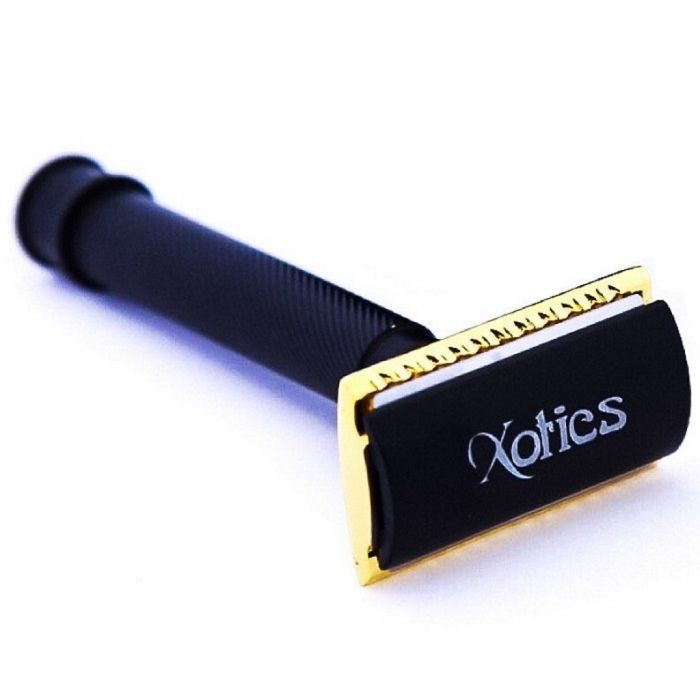 Xotics Single Blade Shaver (Safety Razor) - Black/Gold