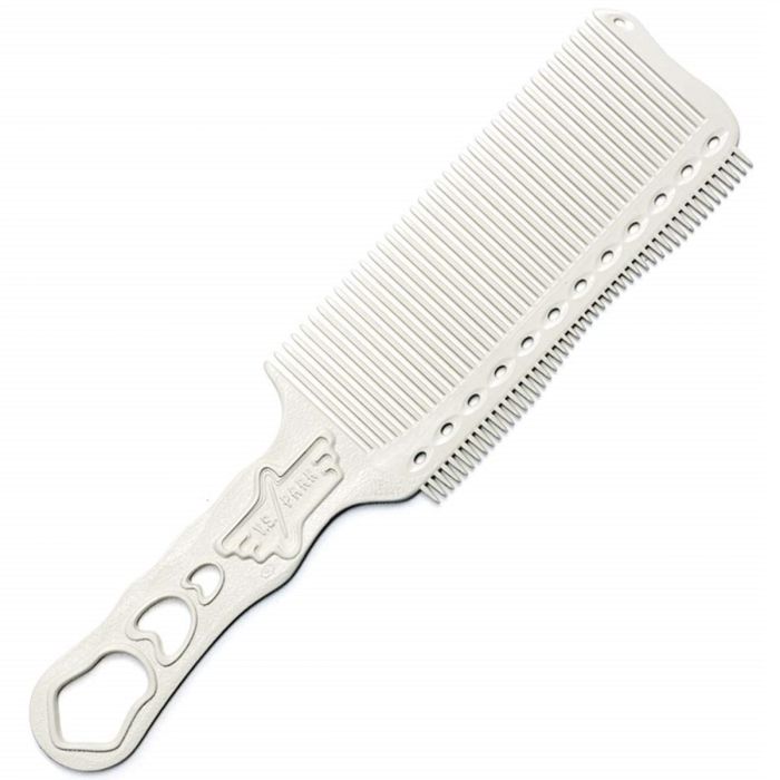 YS Park Flattop Comb Slim Type 9.4" - White #YS-S282T