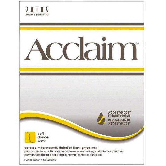 Zotos Acclaim Plus Acid Perm for Normal, Tinted or Highlighted Hair (Soft)- 1 Application