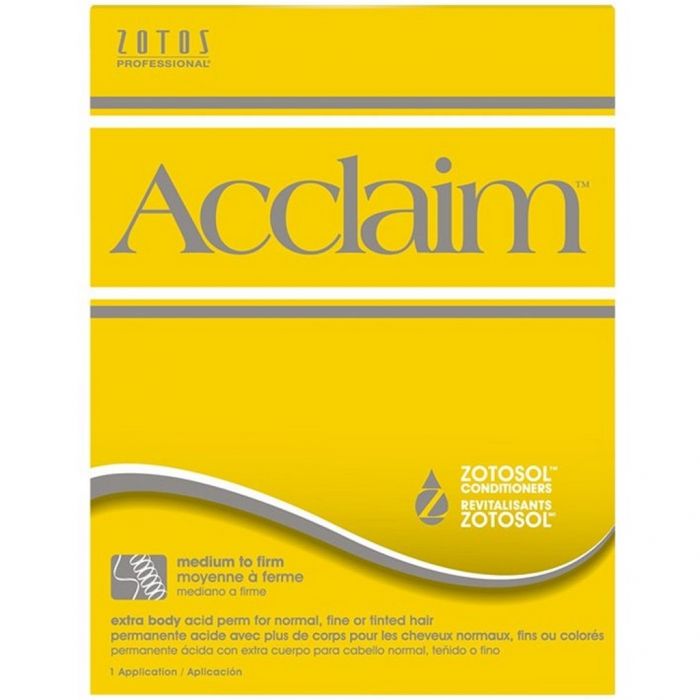 Zotos Acclaim Extra Body Acid Perm for Normal, Fine or Tinted Hair (Medium to Firm) - 1 Application