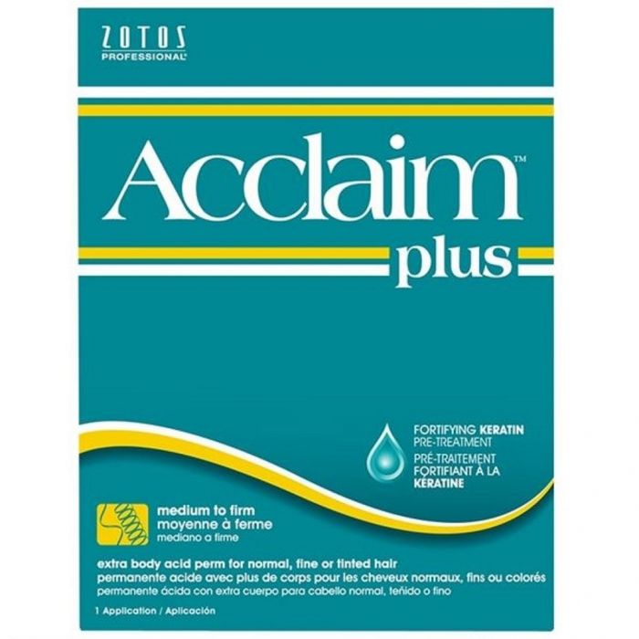 Zotos Acclaim Plus Extra Body Acid Perm for Normal, Fine or Tinted Hair (Medium to Firm) - 1 Application