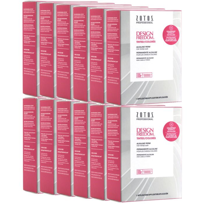 Zotos Design Freedom Tinted Alkaline Perm for Tinted Hair (Firm) - 1 Application [12 Pack]