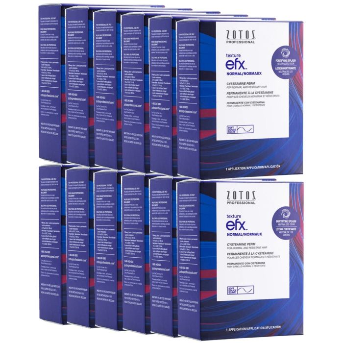Zotos Texture EFX Normal Cysteamine Perm for Normal and Resistant Hair - 1 Application [12 Pack]