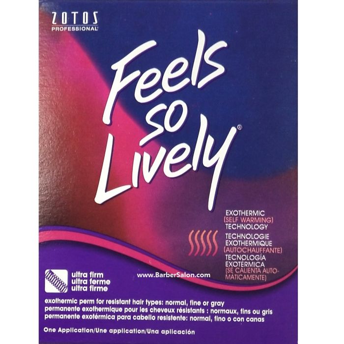 Zotos Feels So Lively Exothermic Perm for Resistant Hair Types: Normal, Fine or Gray (Ultra Firm) - 1 Application