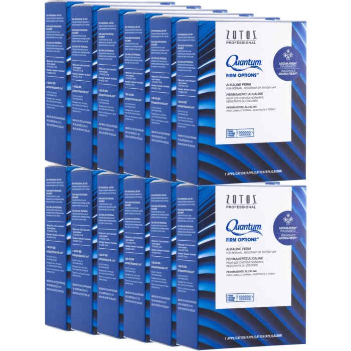 Zotos Quantum Firm Options Alkaline Perm for Normal, Resistant or Tinted Hair (Firm) - 1 Application [12 Pack]