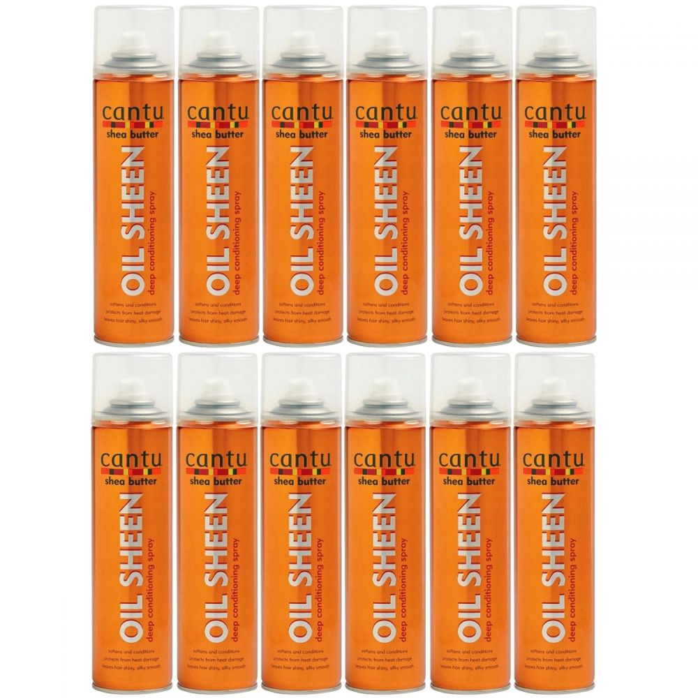 Cantu Shea Butter Oil Sheen Deep Conditioning Spray 10 oz 12 Pack