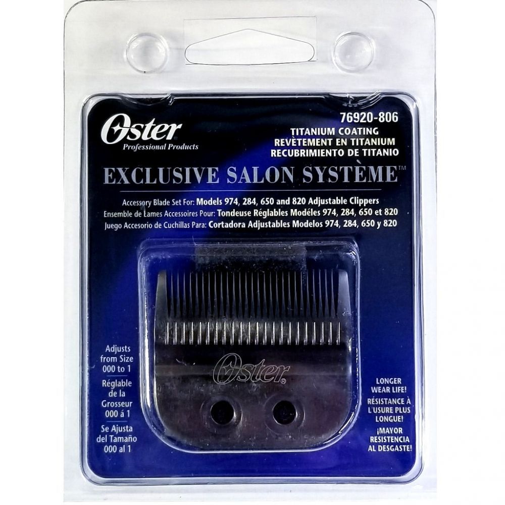 Oster Titanium Coating Blade For Models 974, 284, 650, 820 Clippers