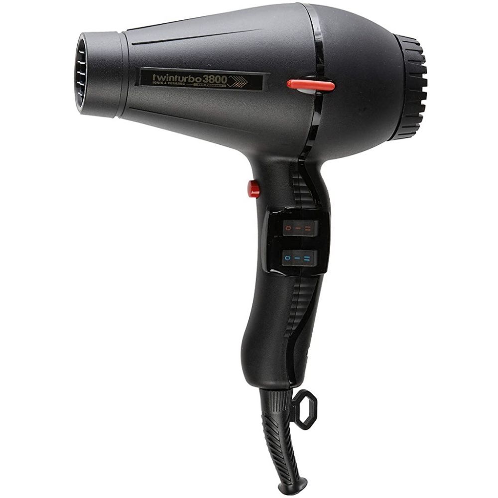 Turbo Power TwinTurbo 3800 Ionic & Ceramic Hair Dryer Black 330